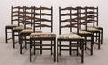 Stolar, engelsk stil, åtta stycken 8
