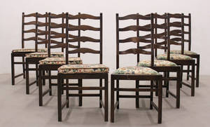 Stolar, engelsk stil, åtta stycken 8