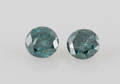 Blue-green couple of diamonds 0.38 ct 2