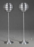 Par Manhattan standerlamper, aluminium 2