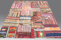 Matta, Kelim patchwork, 210 x 170 cm.