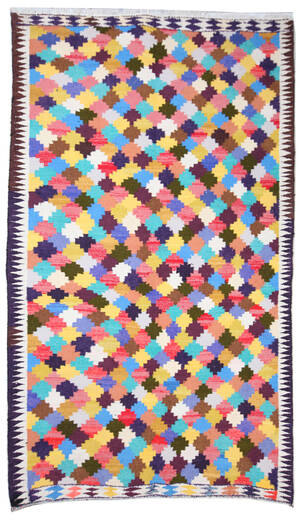 Persisk Kermanshah kelim, 368x209 cm.