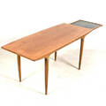 SOFFBORD, teak, utdragbar skiva, 195060-tal.