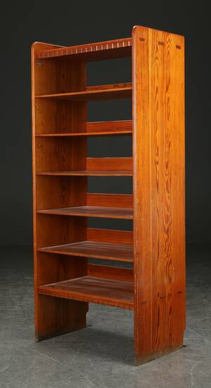 Martin Nyrop. Lille reol tegnet til Københavns Rådhus, Martin Nyrop 1849-1921. 