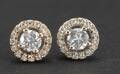 Earrings 14k gold with brilliant cut diamonds 0.56 ct