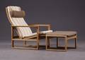 Børge Mogensen 1914-1972 Slædestolen model 2254  Fodskammel model 2248 2