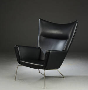 Hans J. Wegner. Wingchair, model CH445 Denne vare er sat til omsalg under nyt varenummer 4636436