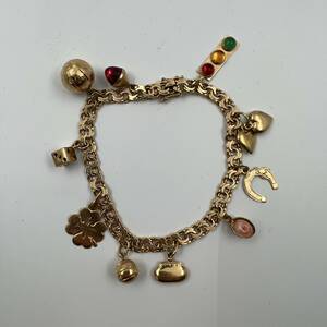 Armband Bismarck med 10 berlocker 18 K guld