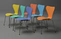 Arne Jacobsen. Sæt på seks syveren stole, multicolor6 Denne vare er sat til omsalg under nyt varenummer 4068726