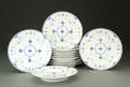 Royal Copenhagen. Musselmalet, Halvblonde, Tolv middagstallerkener 12 Denne vare er sat til omsalg under nyt varenummer 4068622