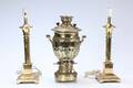 Samovar samt par bordlamper af messing 3. Denne vare er sat til omsalg under nyt varenummer 4808964