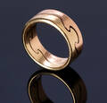 Nina Koppel for Georg Jensen. Fusion ring i 18 kt. rød- og gulguld
