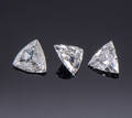 Trillantslebne diamanter, ca 0.37 ct