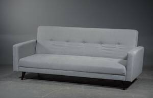 Sovesofa med gråt betræk