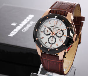 Hermances, Geneve. Chronograph. Herrearmbåndsur Model G104-10