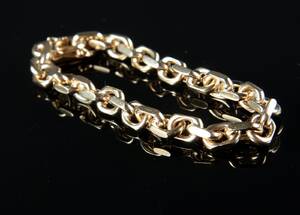 Anker armbånd af guld
