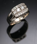 Diamantring i 18 kt hvidguld med brillanter 0.54 ct