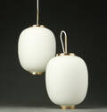 Bent Karlby. To Kina pendler af opalglas 2 