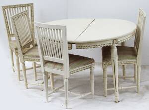 Möblemang 5 delar, Gustaviansk-stil, 1900-tal