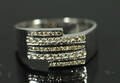 Herring, 18K vitguld med 46 st diamanter, vikt ca 5 gr