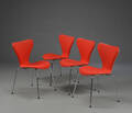 Arne Jacobsen. Fire 7er stole, model 3107 4