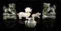 Fem udskårede figurer. Antagelig jade.5 Denne vare er sat til omsalg under nyt varenummer 4269303