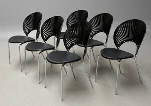 Nanna Ditzel. Sæt på seks Trinidad stole, model 3298 6 