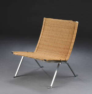 Poul Kjærholm. PK22 lænestol, flet af peddigrør