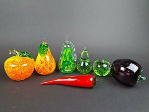 Glasfrukter, 7 st