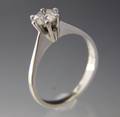 Solitaire ring ca. 0.41 ct.