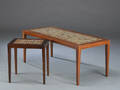 Severin Hansen for Haslev. To flisebelagte sofaborde af palisander 2