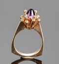 Ole Lynggaard. vintage ring med ametyst