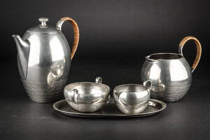 Just Andersen. Kaffeservice af tin 5