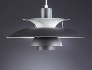 Poul Henningsen. PH5 pendel, mørkegrå 