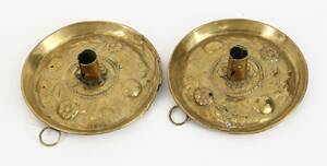 Ljusplåtar ett par, 1700-tal