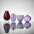 Konstglas, 4 delar. Kosta Boda