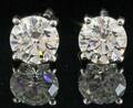 Earrings in 14k with brilliant cut diamonds 0.42ct