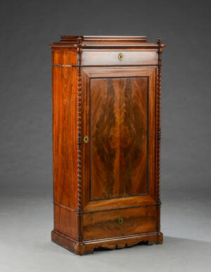 Christian VIII Piedestalskab af mahogni, ca. 1840