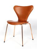 Arne Jacobsen. Fuldpolstret 3107, Anilin læder.