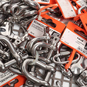 SCHACKEL, rostfritt stål, olika dimensioner
