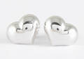 Earrings in a heart motive in 14k