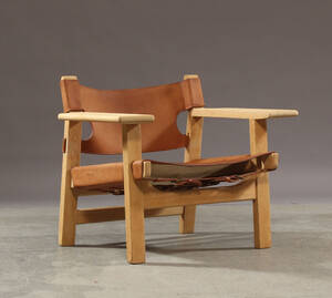 Børge Mogensen. Den spanske stol, egetræ, model 2226