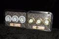 Spotlights Halogen, 4 st grå, 2 st guld