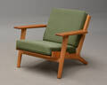 Hans J. Wegner lænestol af massiv eg, model GE-290