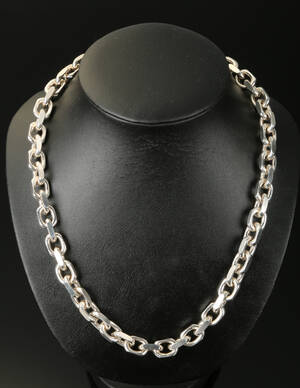 Ankerkæde i sterling sølv, vægt 171,05 gr.