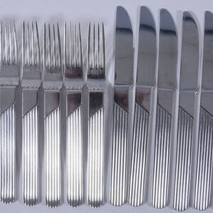 BESTICK, 12-delar, rostfritt stål, Nils Johan.