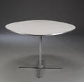 Arne Jacobsen  Piet Hein. Supercirkulært bord, hvid laminat