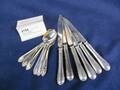 6 FRUKTKNIVAR, 6 SKEDAR, SILVER