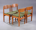 Jørgen Bækmark for FDB, fire stole af egetræ, 1963 4 Denne vare er sat til omsalg under nyt varenummer 4792898