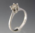 Solitaire ring ca. 0.43 ct.